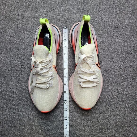 Nike React Infinity Run Flyknit 1 CW5636-100 Women’s Size 8 White Volt Track - Picture 6 of 10